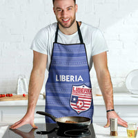 Liberia Football Apron Women Blue Jersey - Wonder Print Shop