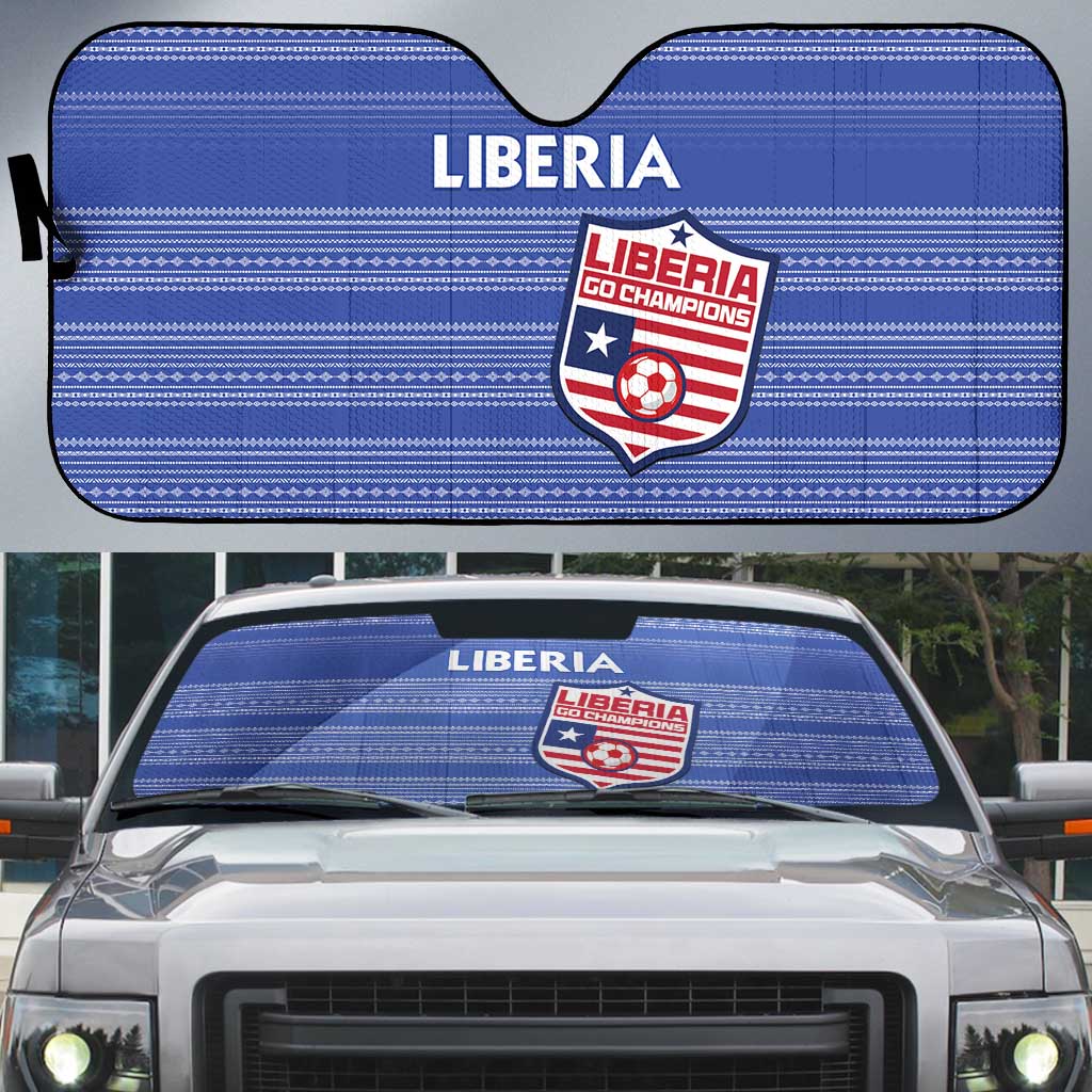 Liberia Football Auto Sun Shade Women Blue Jersey - Wonder Print Shop
