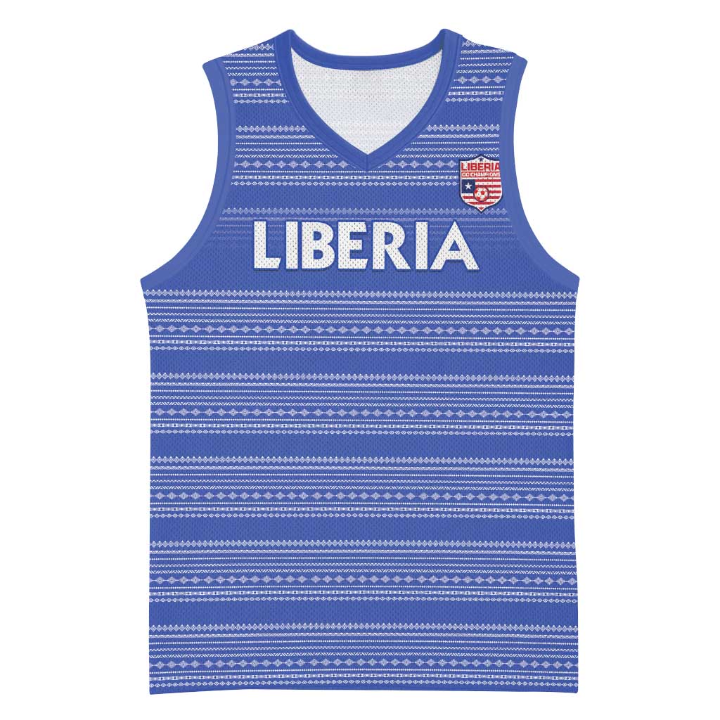 Custom Liberia Football Basketball Jersey Women Blue Jersey - Wonder Print Shop