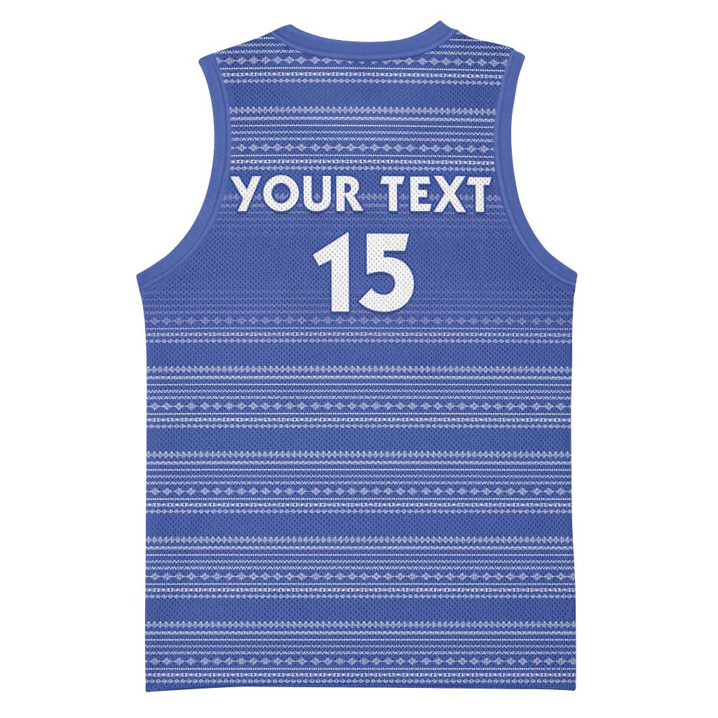 Custom Liberia Football Basketball Jersey Women Blue Jersey - Wonder Print Shop