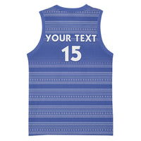 Custom Liberia Football Basketball Jersey Women Blue Jersey - Wonder Print Shop