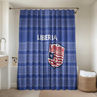 Liberia Football Bathroom Set Women Blue Jersey - Wonder Print Shop