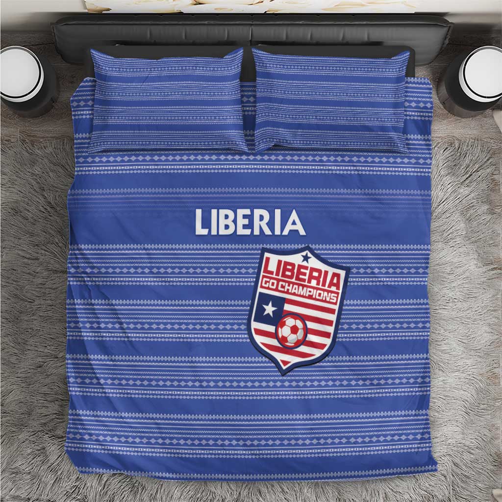 Liberia Football Bedding Set Women Blue Jersey - Wonder Print Shop