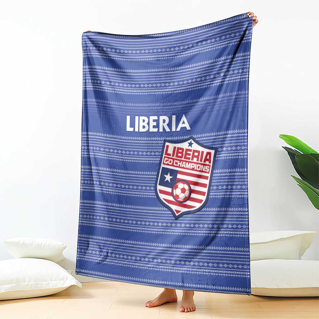 Liberia Football Blanket Women Blue Jersey - Wonder Print Shop