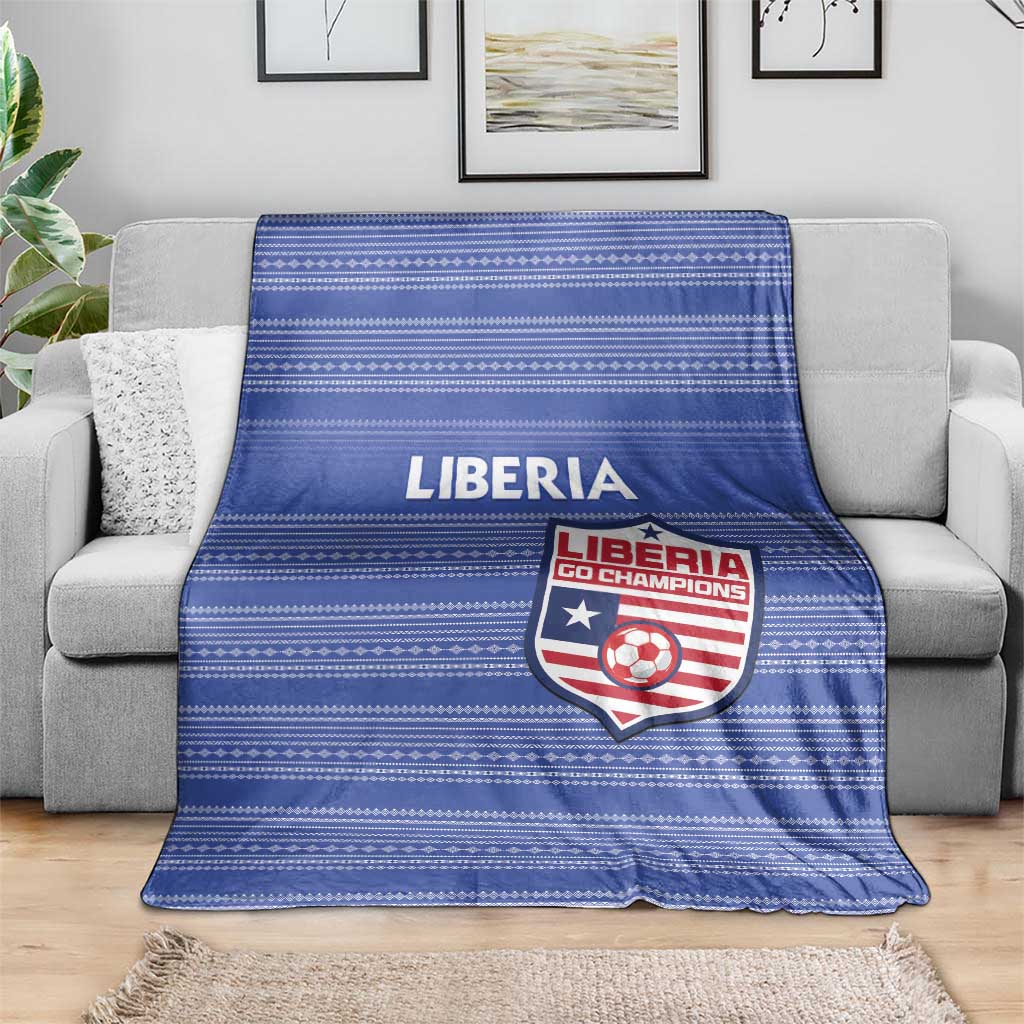 Liberia Football Blanket Women Blue Jersey - Wonder Print Shop