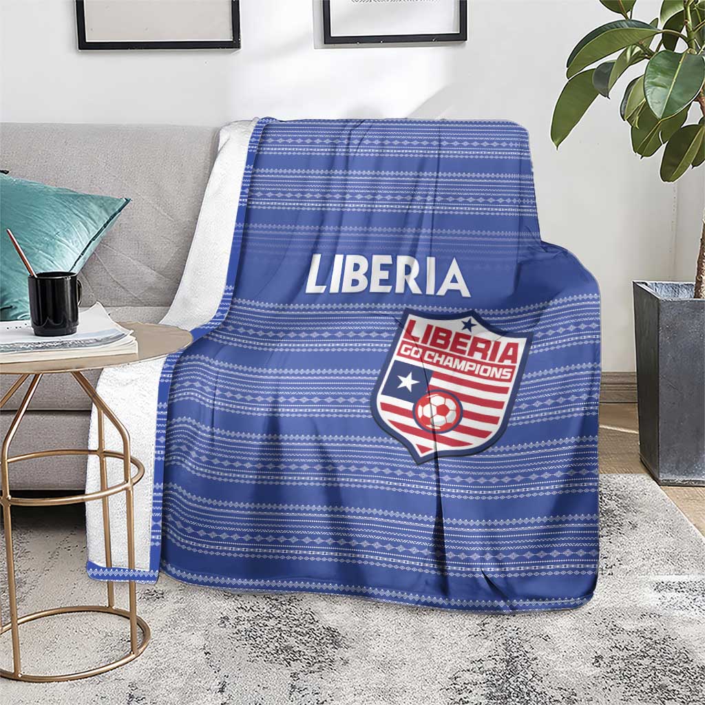 Liberia Football Blanket Women Blue Jersey - Wonder Print Shop