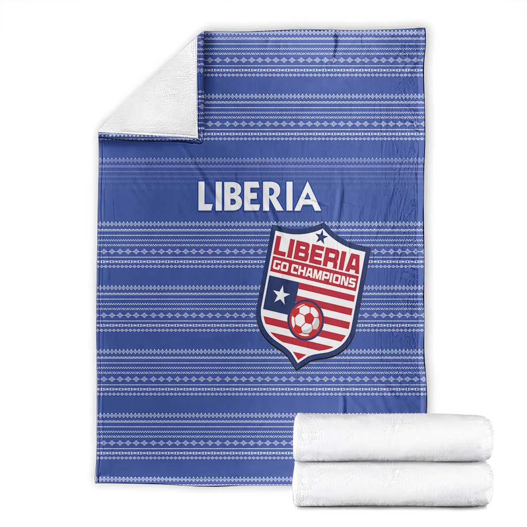 Liberia Football Blanket Women Blue Jersey - Wonder Print Shop