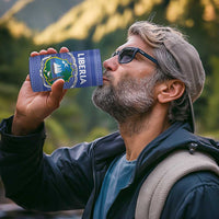 Custom Liberia Football 4 in 1 Can Cooler Tumbler Women Blue Jersey - Wonder Print Shop