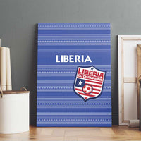 Liberia Football Canvas Wall Art Women Blue Jersey - Wonder Print Shop