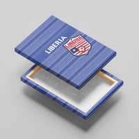 Liberia Football Canvas Wall Art Women Blue Jersey - Wonder Print Shop