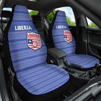 Liberia Football Car Seat Cover Women Blue Jersey - Wonder Print Shop