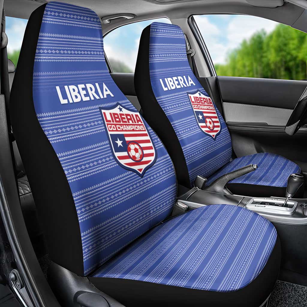 Liberia Football Car Seat Cover Women Blue Jersey - Wonder Print Shop