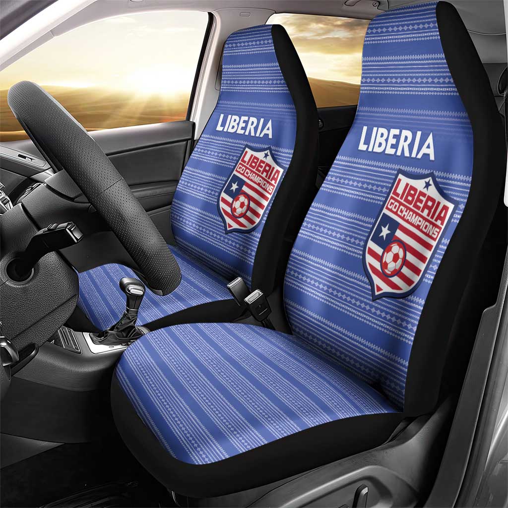 Liberia Football Car Seat Cover Women Blue Jersey - Wonder Print Shop