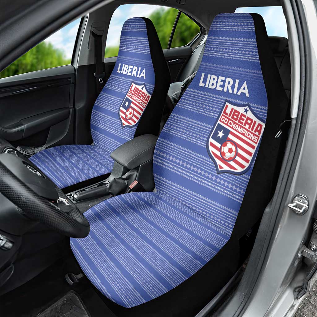 Liberia Football Car Seat Cover Women Blue Jersey - Wonder Print Shop