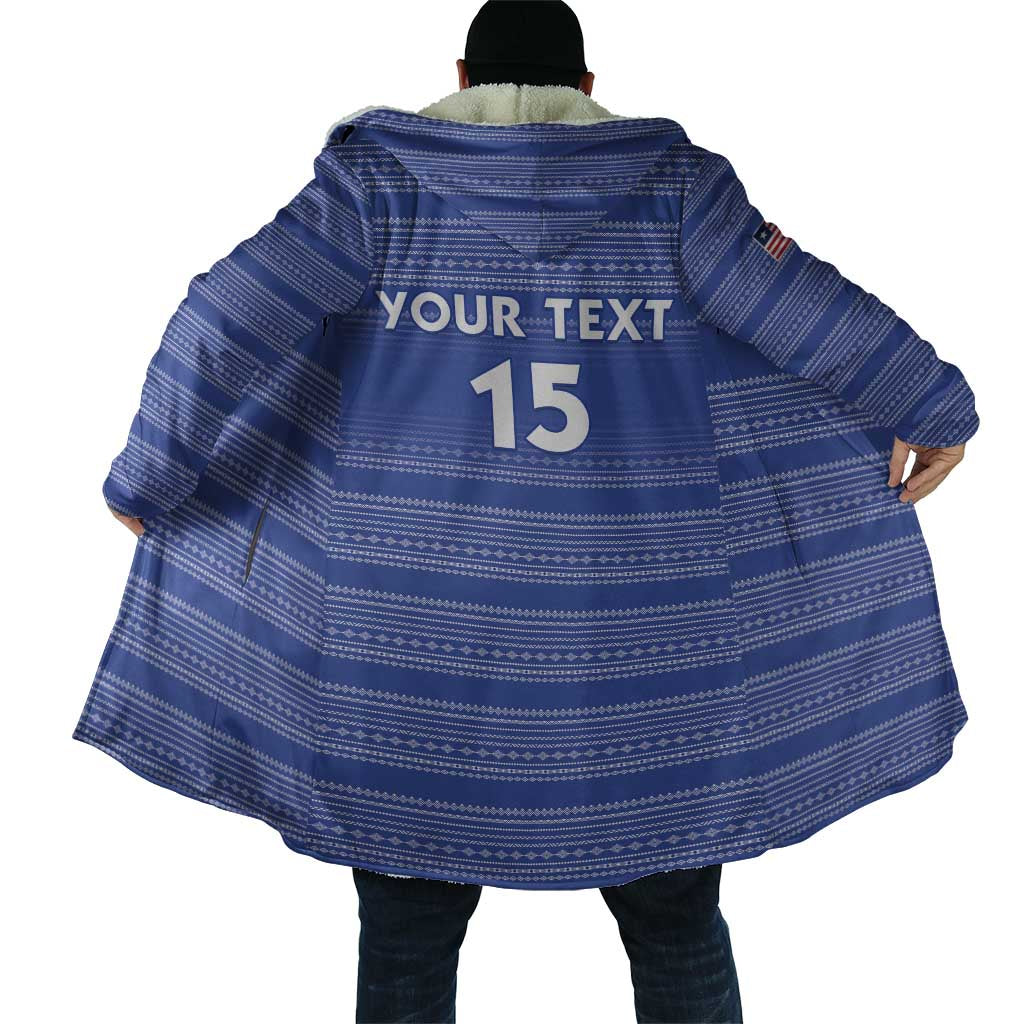 Custom Liberia Football Cloak Women Blue Jersey - Wonder Print Shop