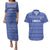 Custom Liberia Football Couples Matching Puletasi and Hawaiian Shirt Women Blue Jersey - Wonder Print Shop