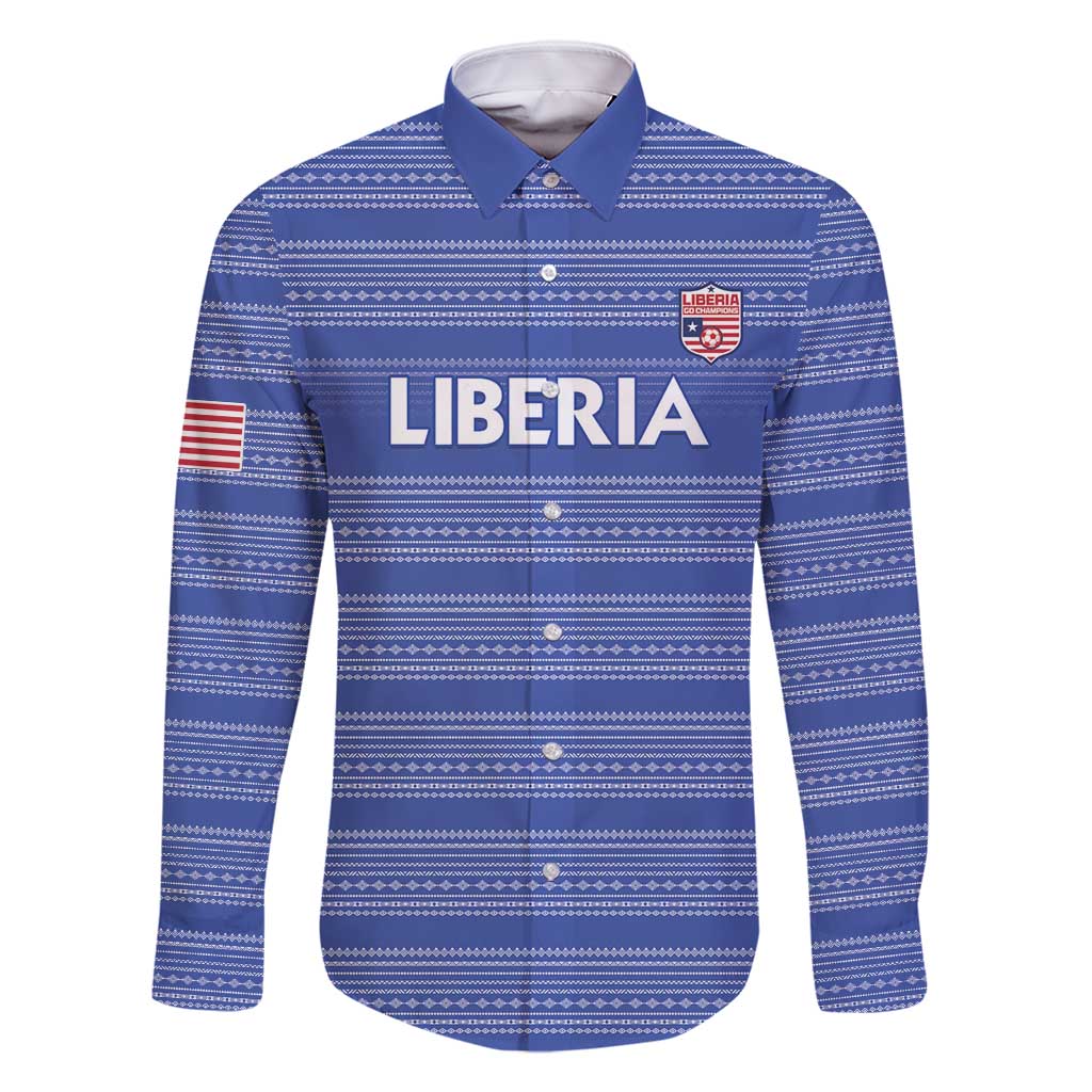 Custom Liberia Football Family Matching Mermaid Dress and Hawaiian Shirt Women Blue Jersey - Wonder Print Shop