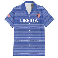 Custom Liberia Football Family Matching Tank Maxi Dress and Hawaiian Shirt Women Blue Jersey - Wonder Print Shop