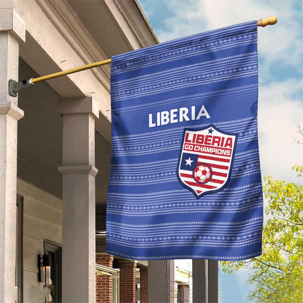 Liberia Football Garden Flag Women Blue Jersey - Wonder Print Shop