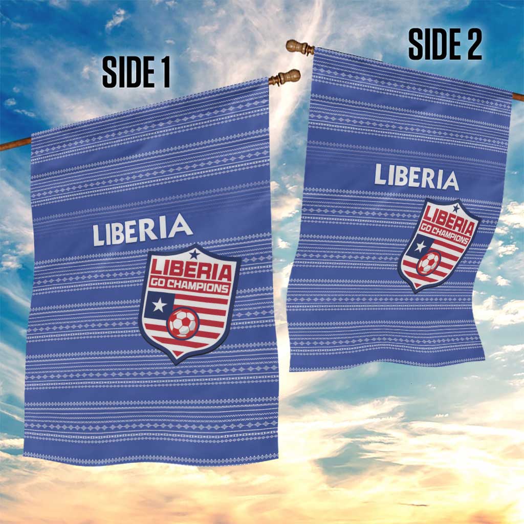 Liberia Football Garden Flag Women Blue Jersey - Wonder Print Shop