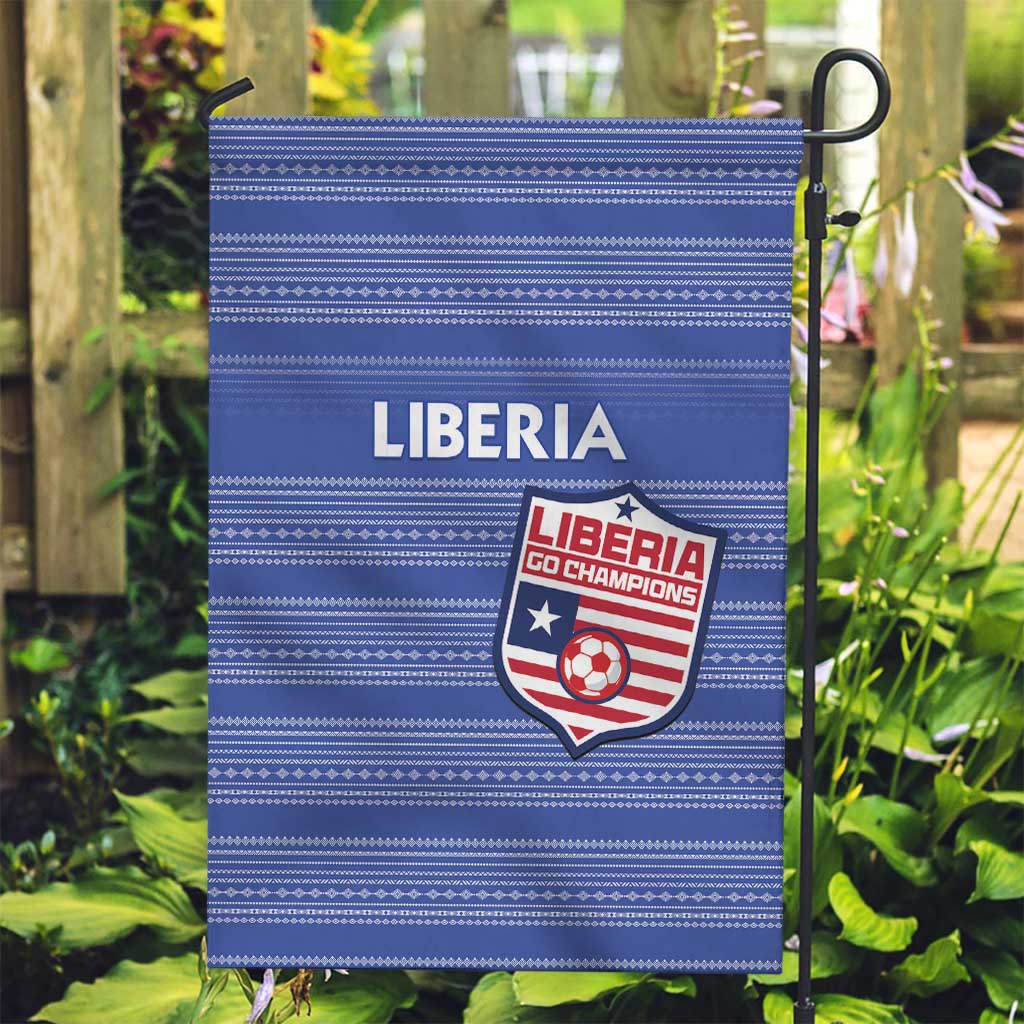 Liberia Football Garden Flag Women Blue Jersey - Wonder Print Shop