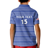 Custom Liberia Football Kid Polo Shirt Women Blue Jersey - Wonder Print Shop