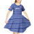 Custom Liberia Football Kid Short Sleeve Dress Women Blue Jersey - Wonder Print Shop