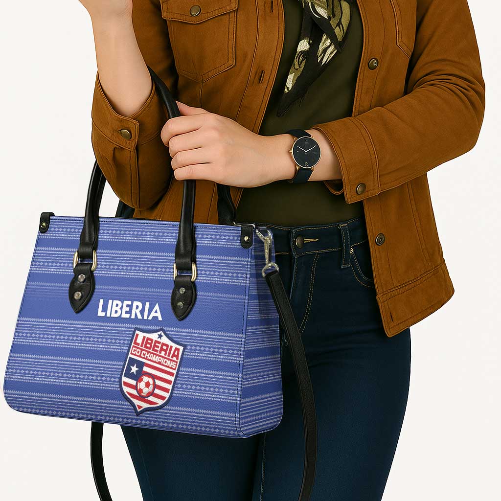 Liberia Football Leather Bag Women Blue Jersey - Wonder Print Shop
