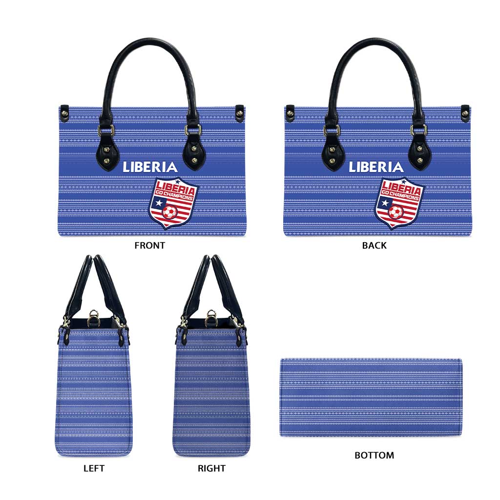 Liberia Football Leather Bag Women Blue Jersey - Wonder Print Shop