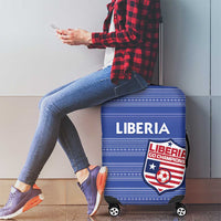 Liberia Football Luggage Cover Women Blue Jersey - Wonder Print Shop