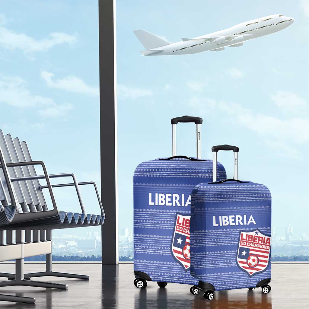 Liberia Football Luggage Cover Women Blue Jersey - Wonder Print Shop