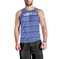 Custom Liberia Football Men Tank Top Women Blue Jersey - Wonder Print Shop