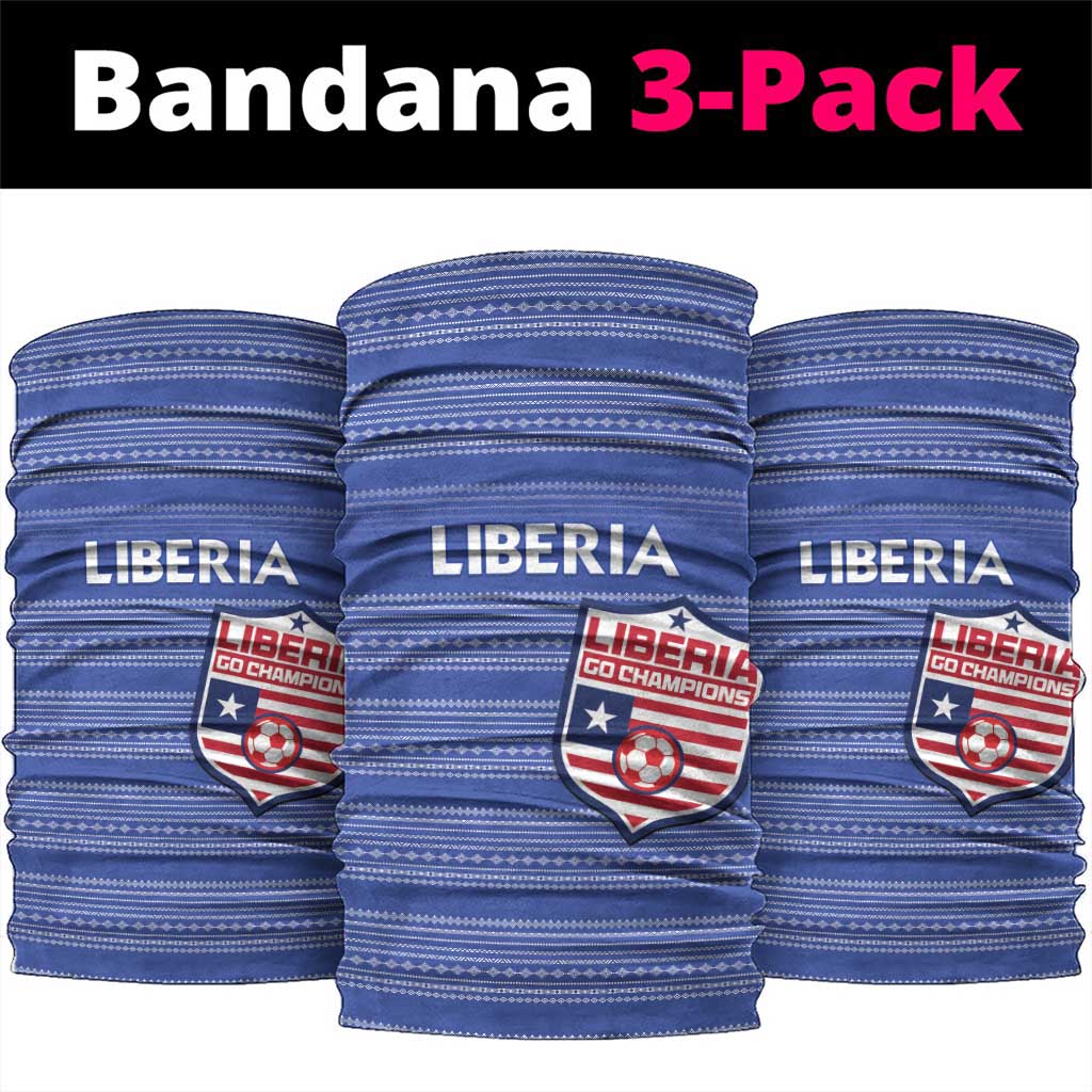 Liberia Football Neck Gaiter Women Blue Jersey - Wonder Print Shop