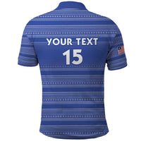 Custom Liberia Football Polo Shirt Women Blue Jersey - Wonder Print Shop