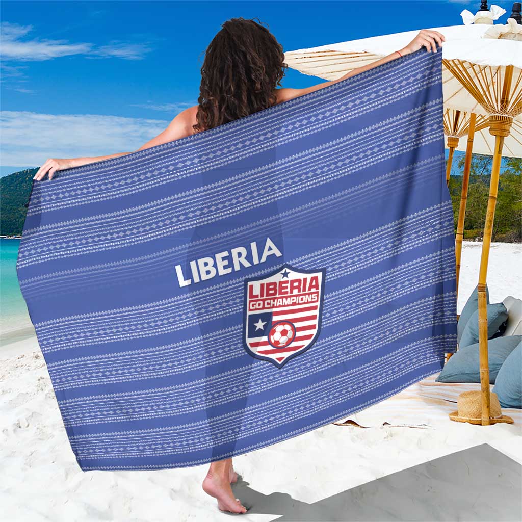 Liberia Football Sarong Women Blue Jersey - Wonder Print Shop