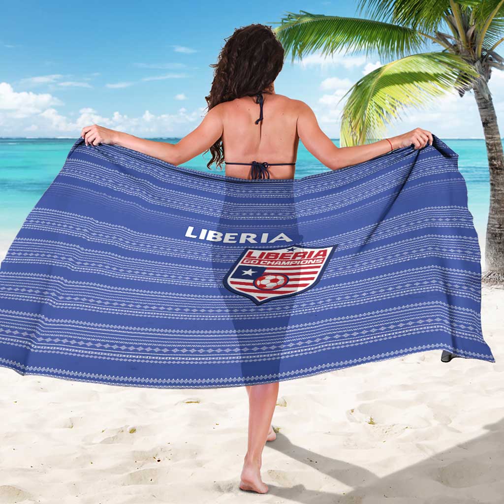 Liberia Football Sarong Women Blue Jersey - Wonder Print Shop