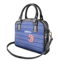 Liberia Football Shoulder Handbag Women Blue Jersey - Wonder Print Shop