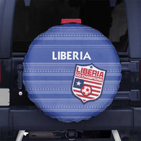 Liberia Football Spare Tire Cover Women Blue Jersey - Wonder Print Shop