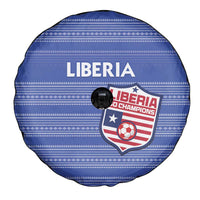 Liberia Football Spare Tire Cover Women Blue Jersey - Wonder Print Shop