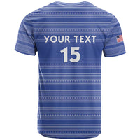 Custom Liberia Football T Shirt Women Blue Jersey - Wonder Print Shop