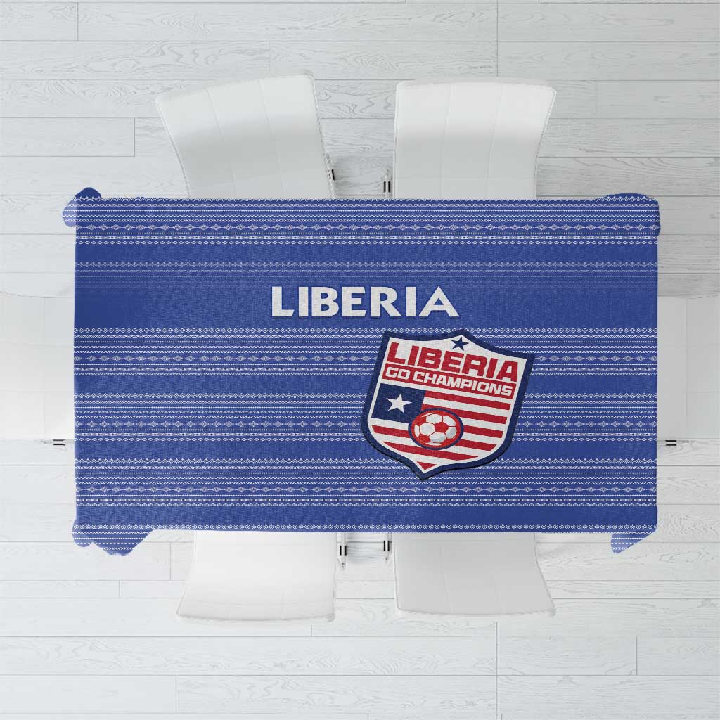 Liberia Football Tablecloth Women Blue Jersey - Wonder Print Shop