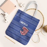 Liberia Football Tote Bag Women Blue Jersey - Wonder Print Shop