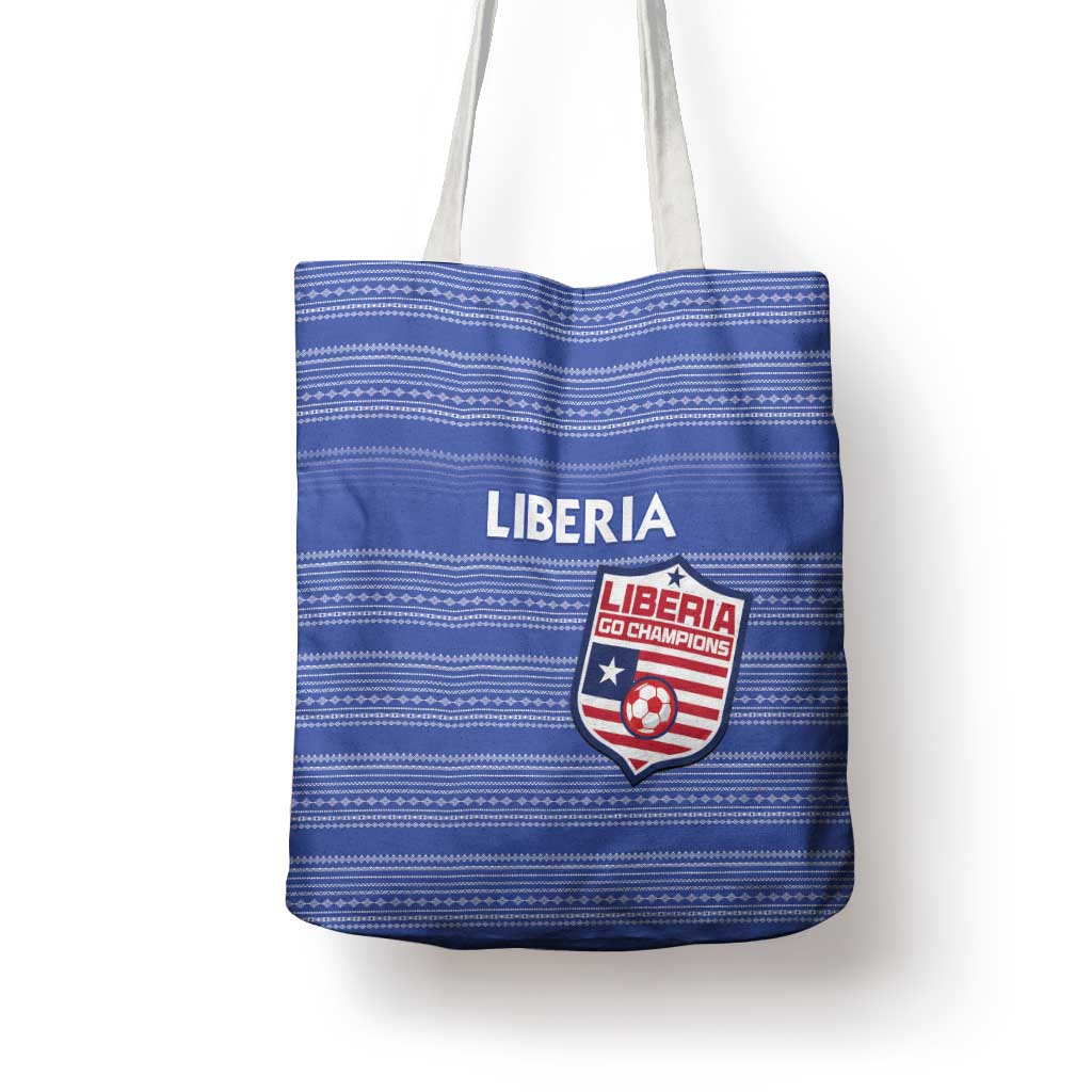 Liberia Football Tote Bag Women Blue Jersey - Wonder Print Shop