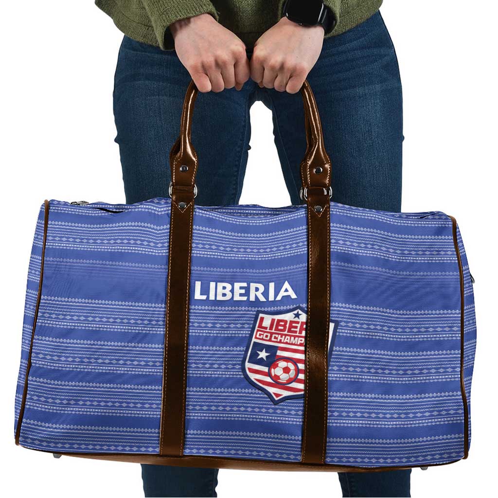 Liberia Football Travel Bag Women Blue Jersey - Wonder Print Shop