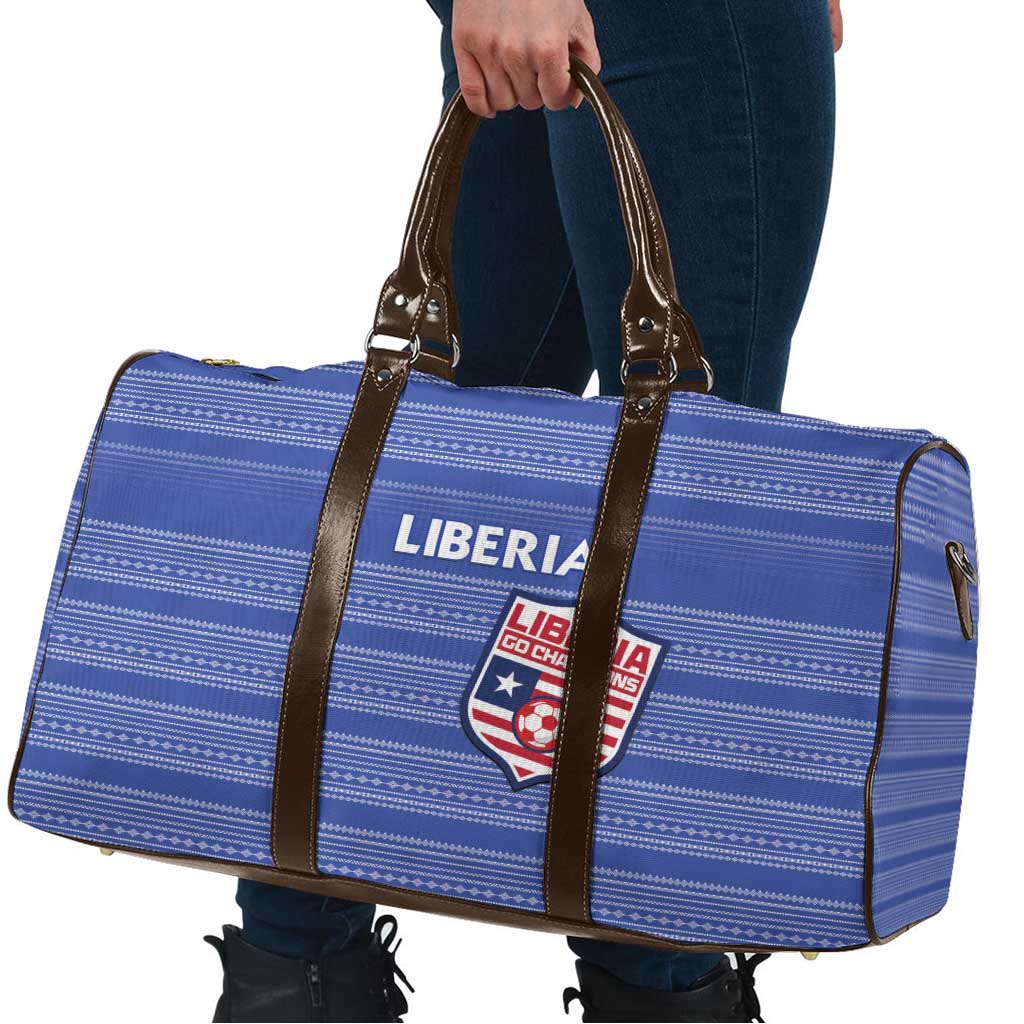Liberia Football Travel Bag Women Blue Jersey - Wonder Print Shop