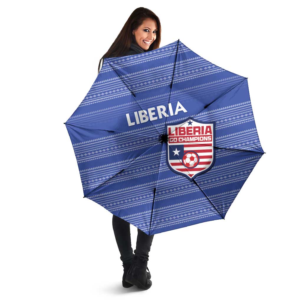Liberia Football Umbrella Women Blue Jersey - Wonder Print Shop