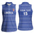Custom Liberia Football Women Sleeveless Polo Shirt Women Blue Jersey - Wonder Print Shop