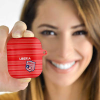 Liberia Football AirPods Case Women Red Jersey - Wonder Print Shop