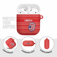 Liberia Football AirPods Case Women Red Jersey - Wonder Print Shop