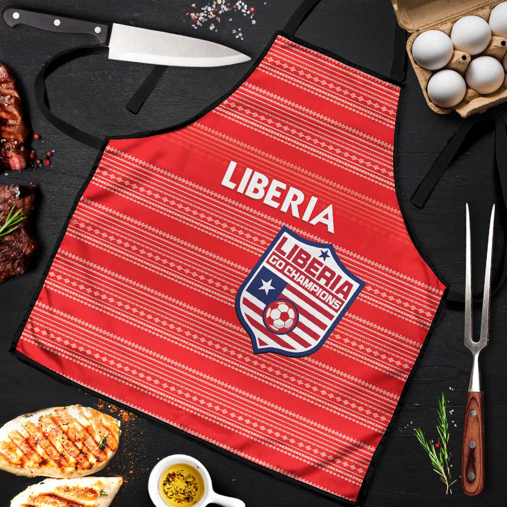 Liberia Football Apron Women Red Jersey - Wonder Print Shop